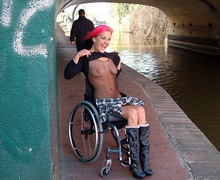 kaz pissing in public